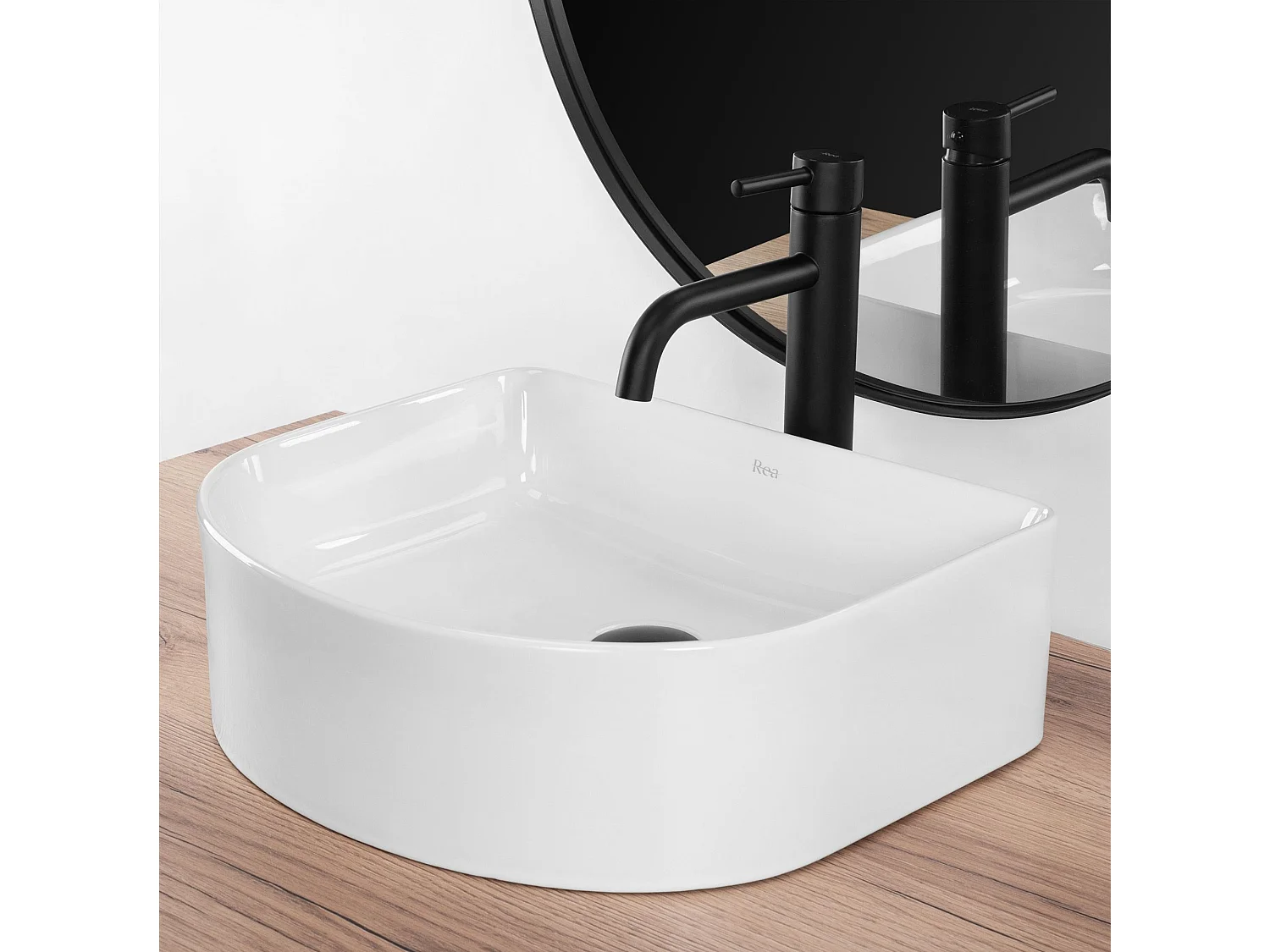 Opzetwastafel Rea Clara White