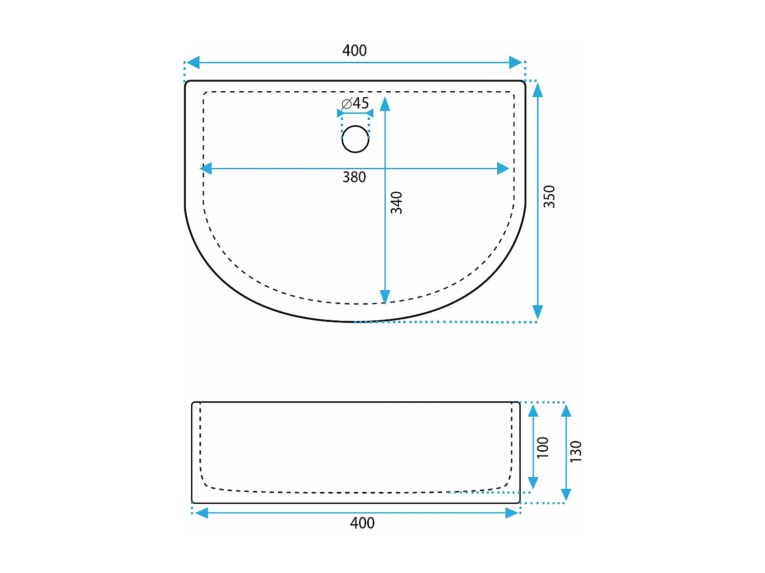 Vasque À Poser Rea Clara White