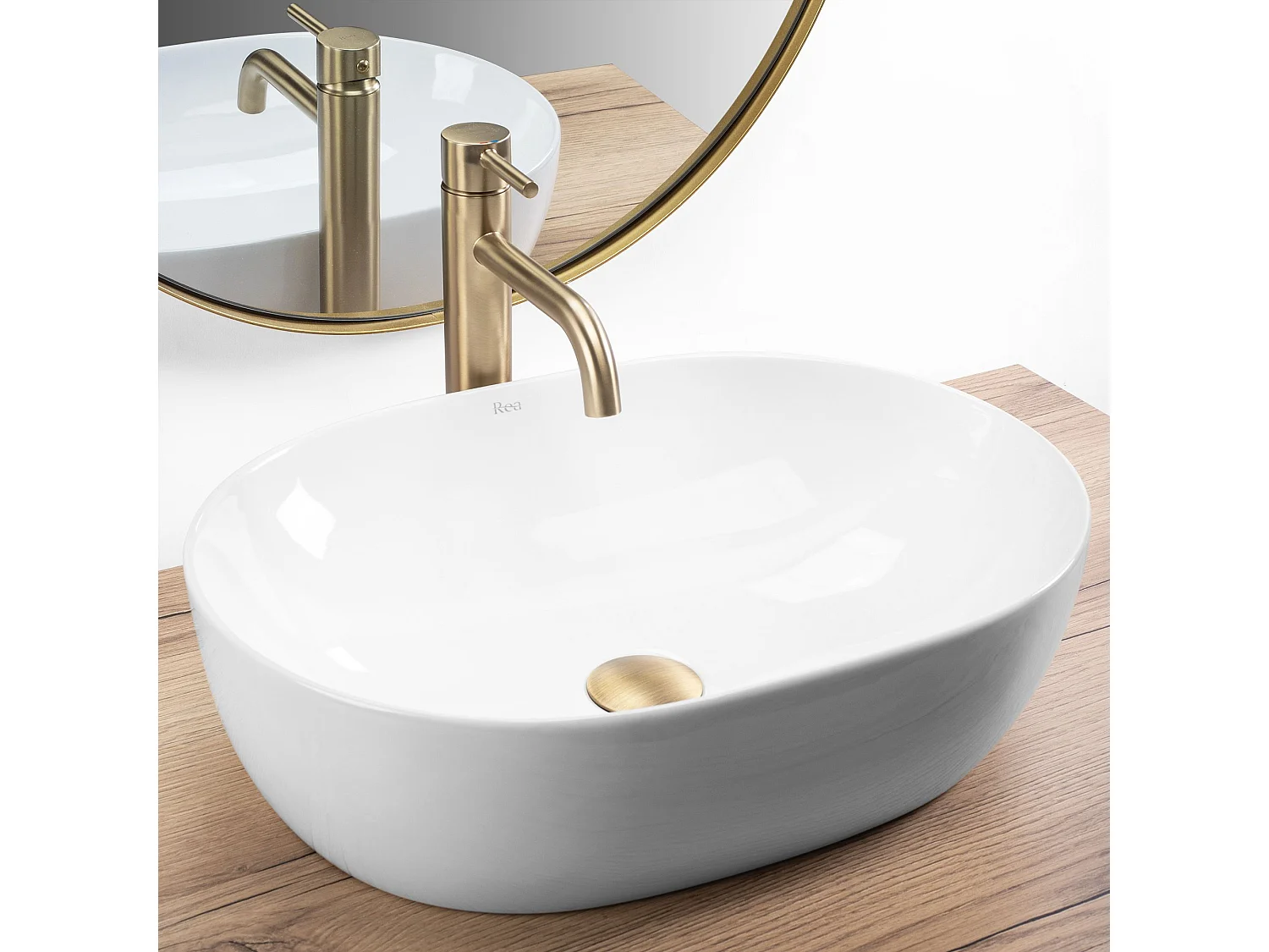 Aufsatzwaschbecken Rea Lisa White