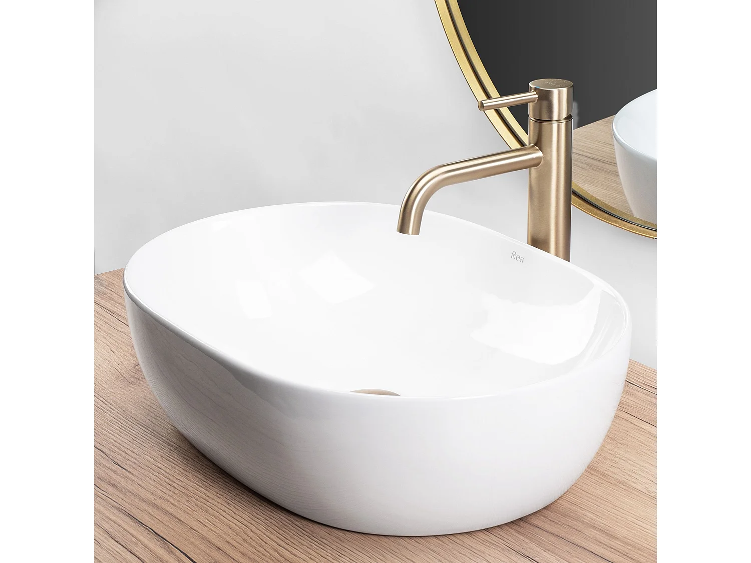 Aufsatzwaschbecken Rea Lisa White