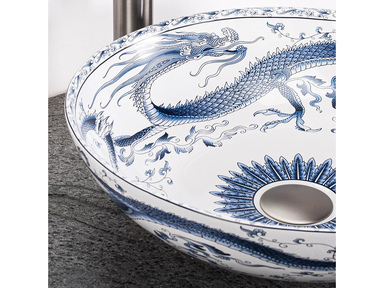 Opzetwastafel Rea Kioto White Blue