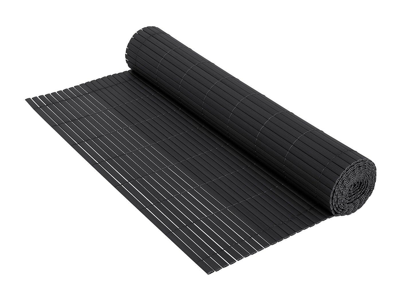 Rotolo Recinzione PVC TecTake 19cm X 35m Antracite - Con Clip Di Montaggio, Antivento E UV - Foto 2