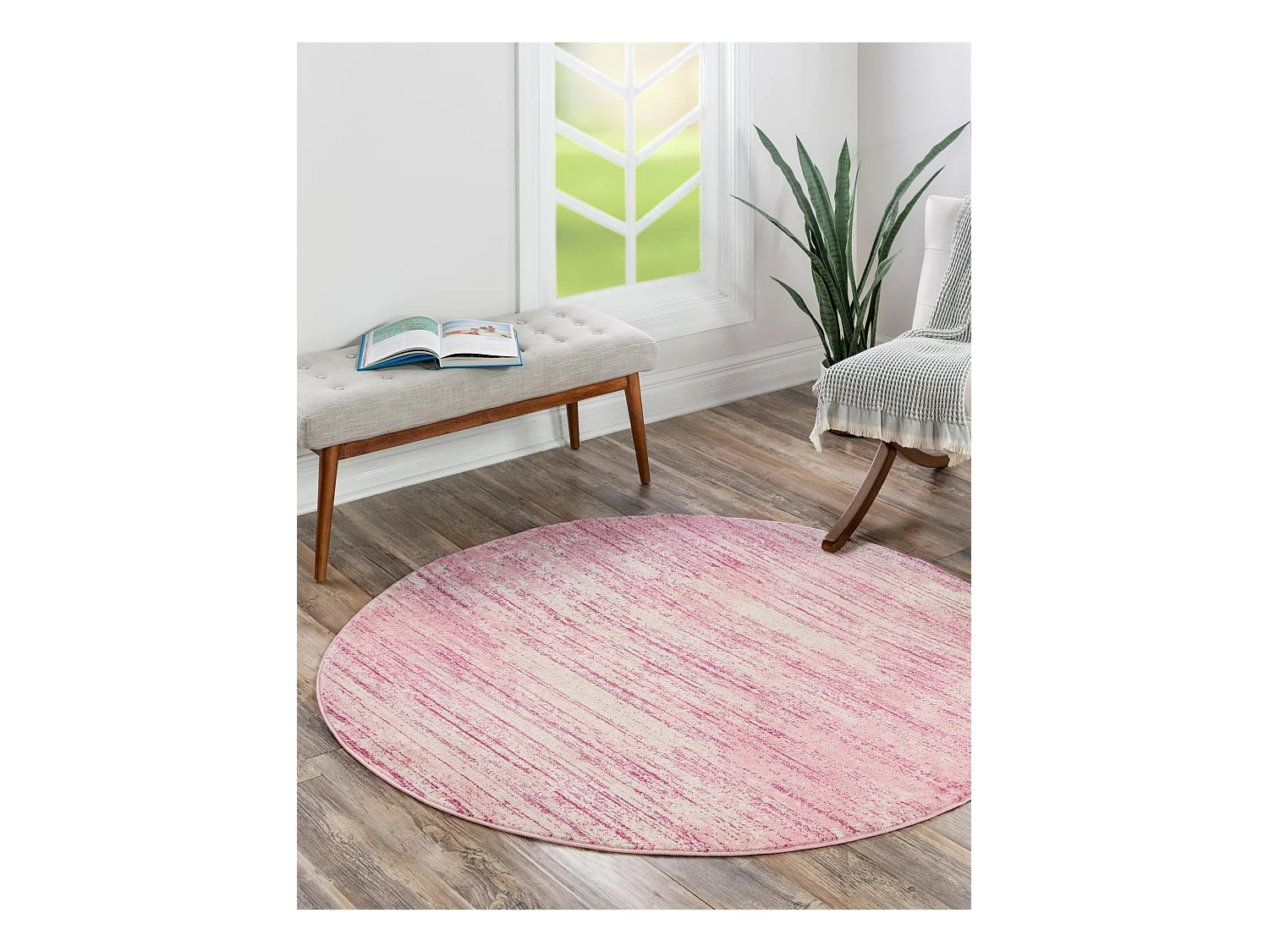 Tapis 160x160 Rose Bellevue