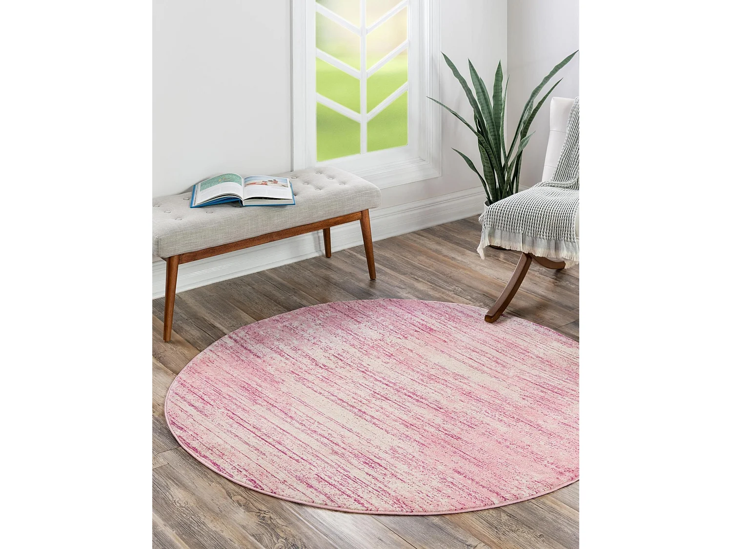 Tapis 160x160 Rose Bellevue
