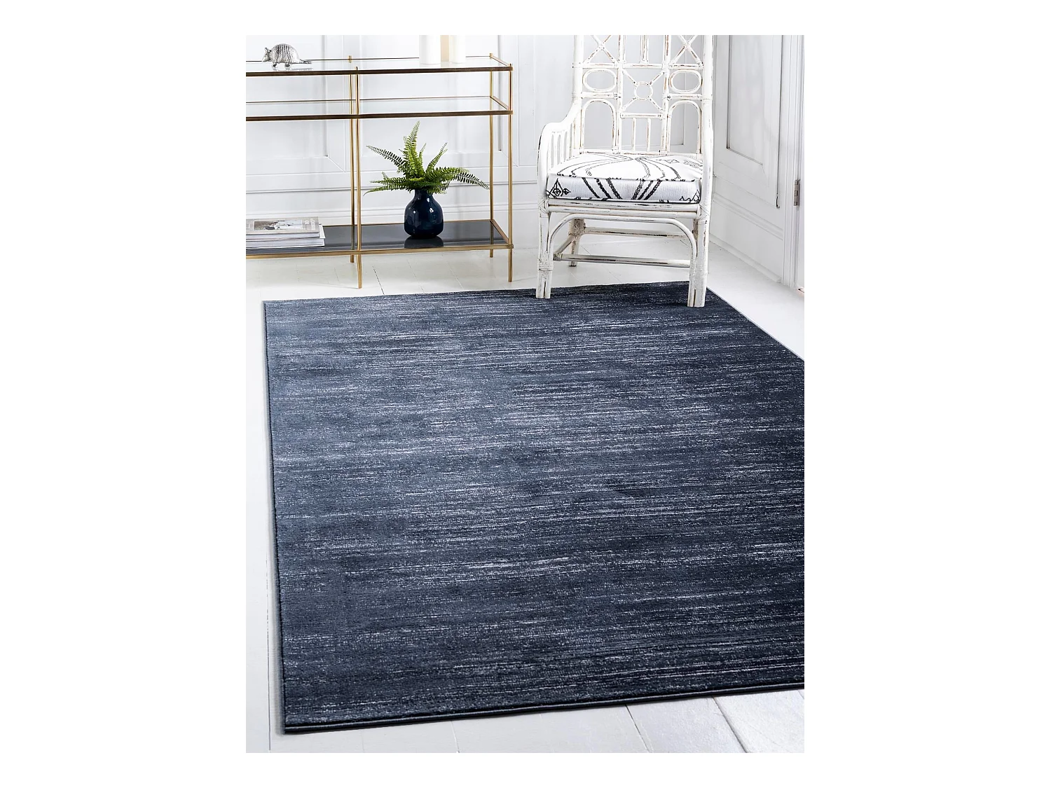 Tapis 155x245 Bleu foncé Bellevue