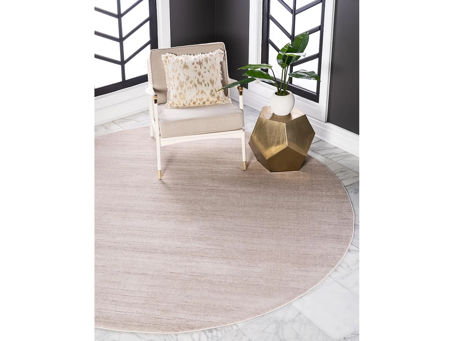 Teppich 245x245 Beige Bellevue