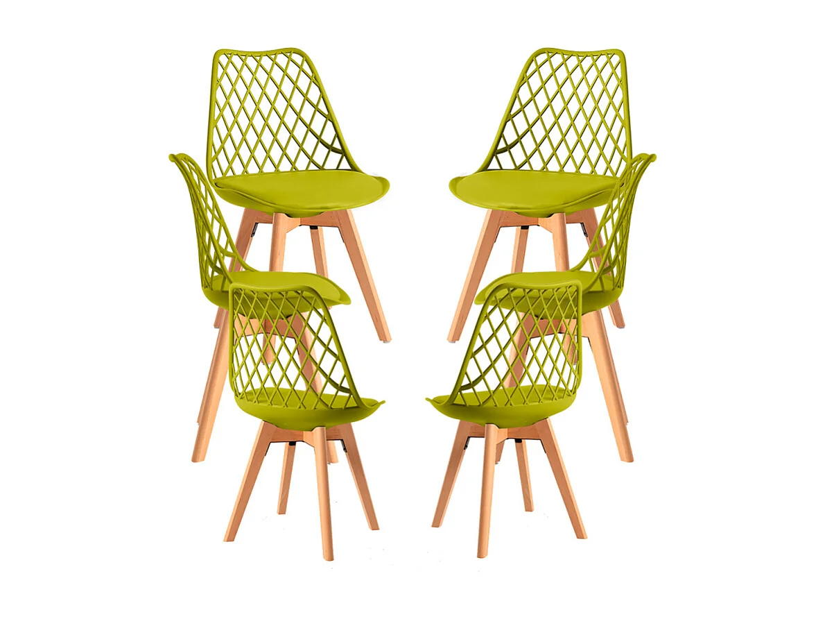 Packs Sillas Comedor - Pack 6 Sillas Mima - Verde Claro
