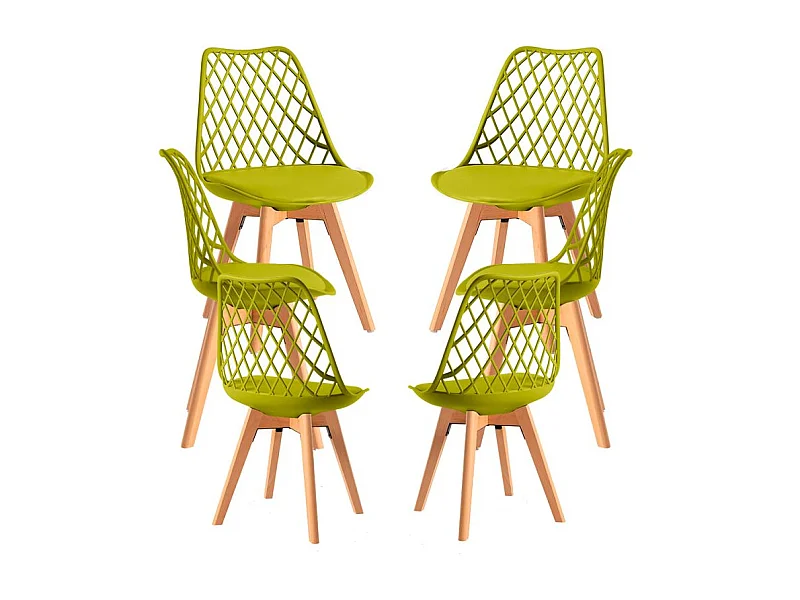 Packs Sillas Comedor - Pack 6 Sillas Mima - Verde Claro