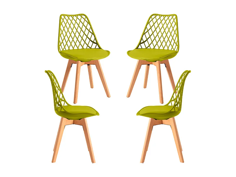 Packs Sillas Comedor - Pack 4 Sillas Mima - Verde Claro