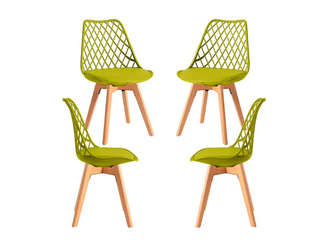 Packs Sillas Comedor - Pack 4 Sillas Mima - Verde Claro