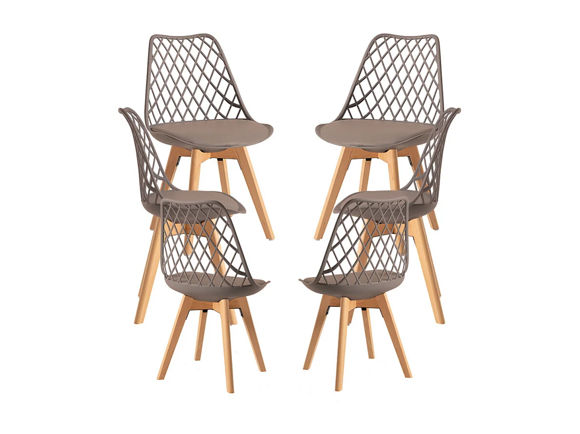 Packs Sillas Comedor - Pack 6 Sillas Mima - Taupe