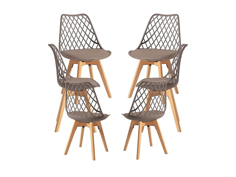 Packs Sillas Comedor - Pack 6 Sillas Mima - Taupe