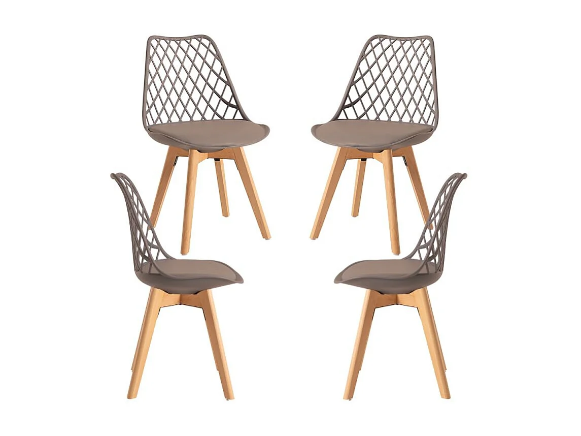 Packs Sillas Comedor - Pack 4 Sillas Mima - Taupe