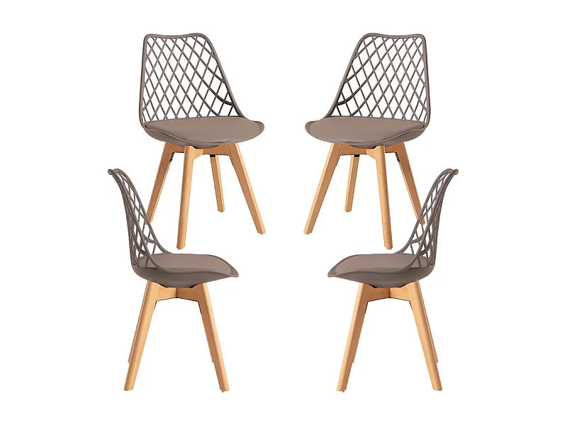 Packs Sillas Comedor - Pack 4 Sillas Mima - Taupe