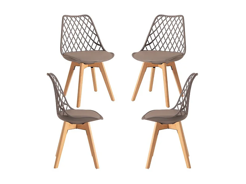 Packs Sillas Comedor - Pack 4 Sillas Mima - Taupe