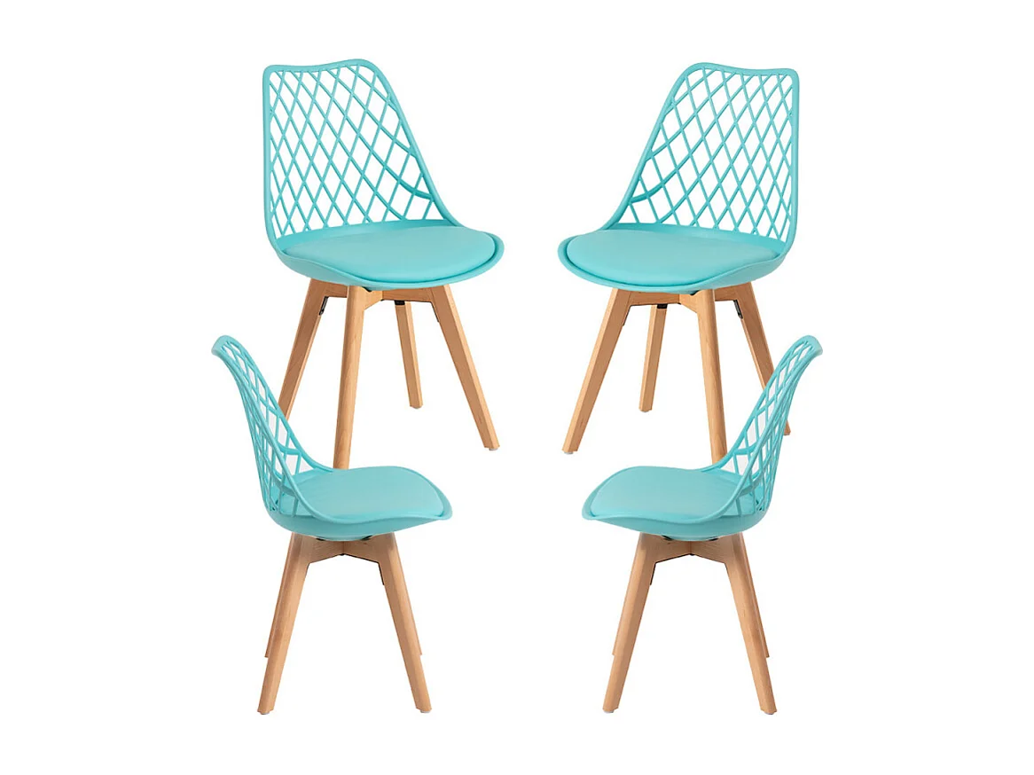 Packs Sillas Comedor - Pack 4 Sillas Mima - Aguamarina