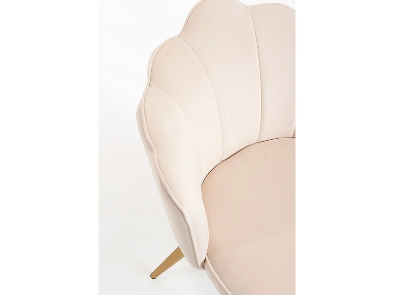 Sillas Comedor - Silla Blume Gold Terciopelo - Beige