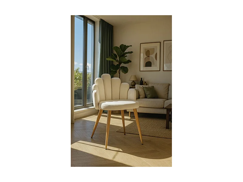 Sillas Comedor - Silla Hand Terciopelo - Beige