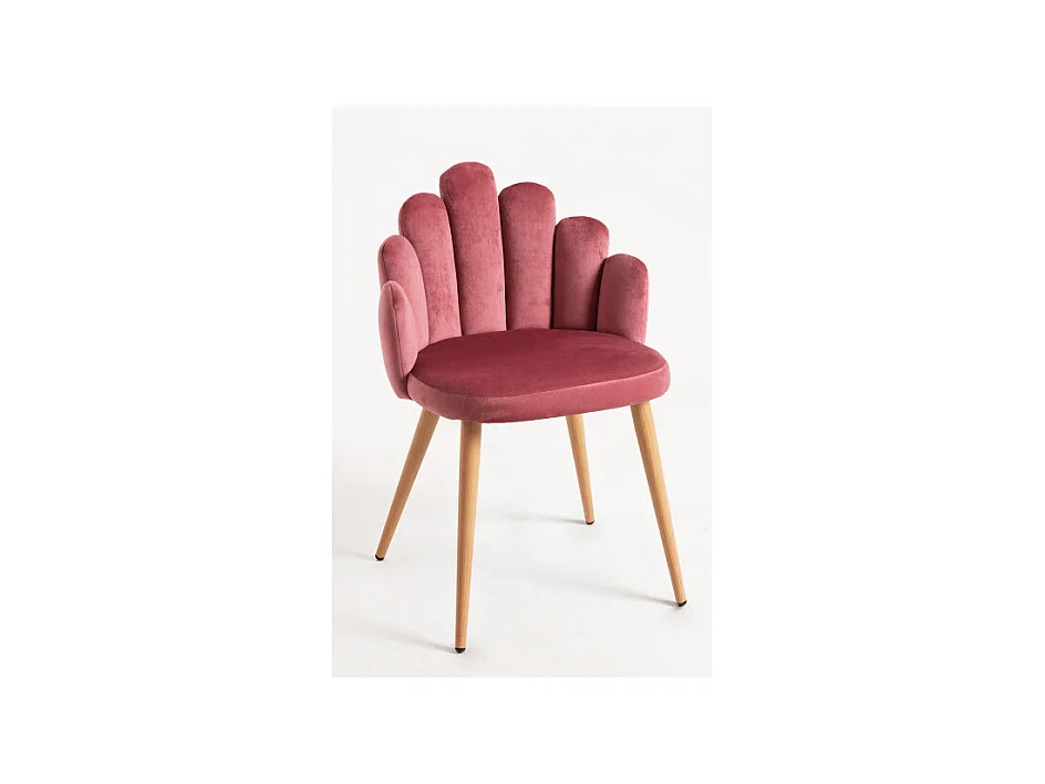 Sillas Comedor - Silla Hand Terciopelo - Rosa