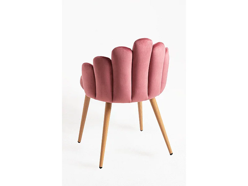 Sillas Comedor - Silla Hand Terciopelo - Rosa
