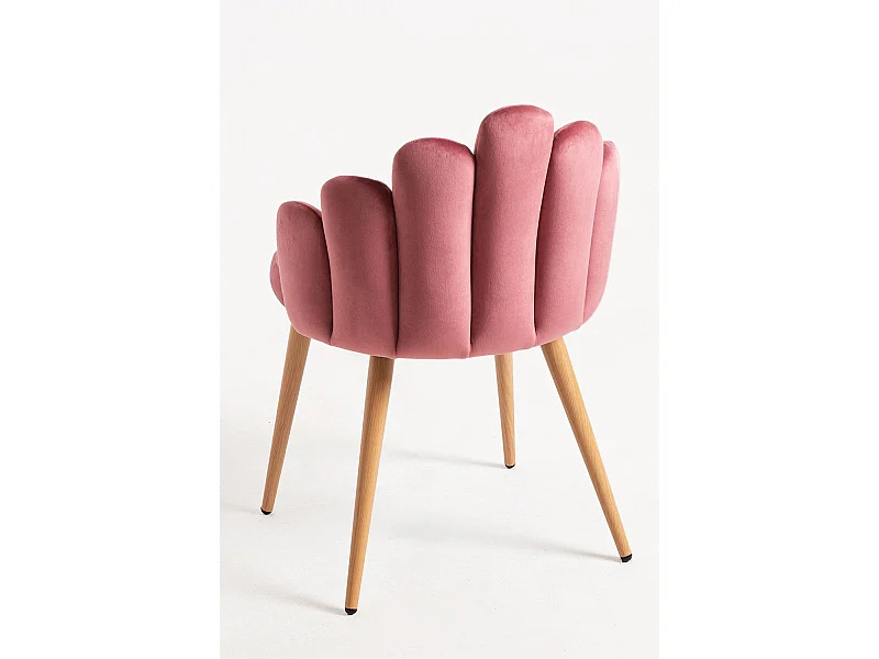 Sillas Comedor - Silla Hand Terciopelo - Rosa