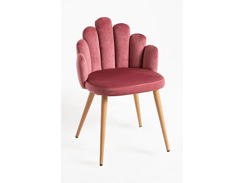 Sillas Comedor - Silla Hand Terciopelo - Rosa
