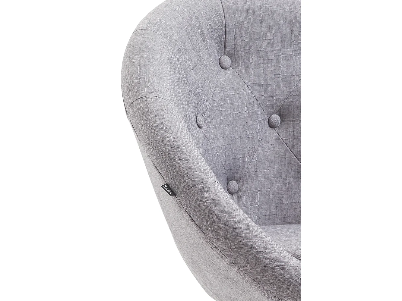 Tabouret de bar - Tissu & Noir - Gris - London