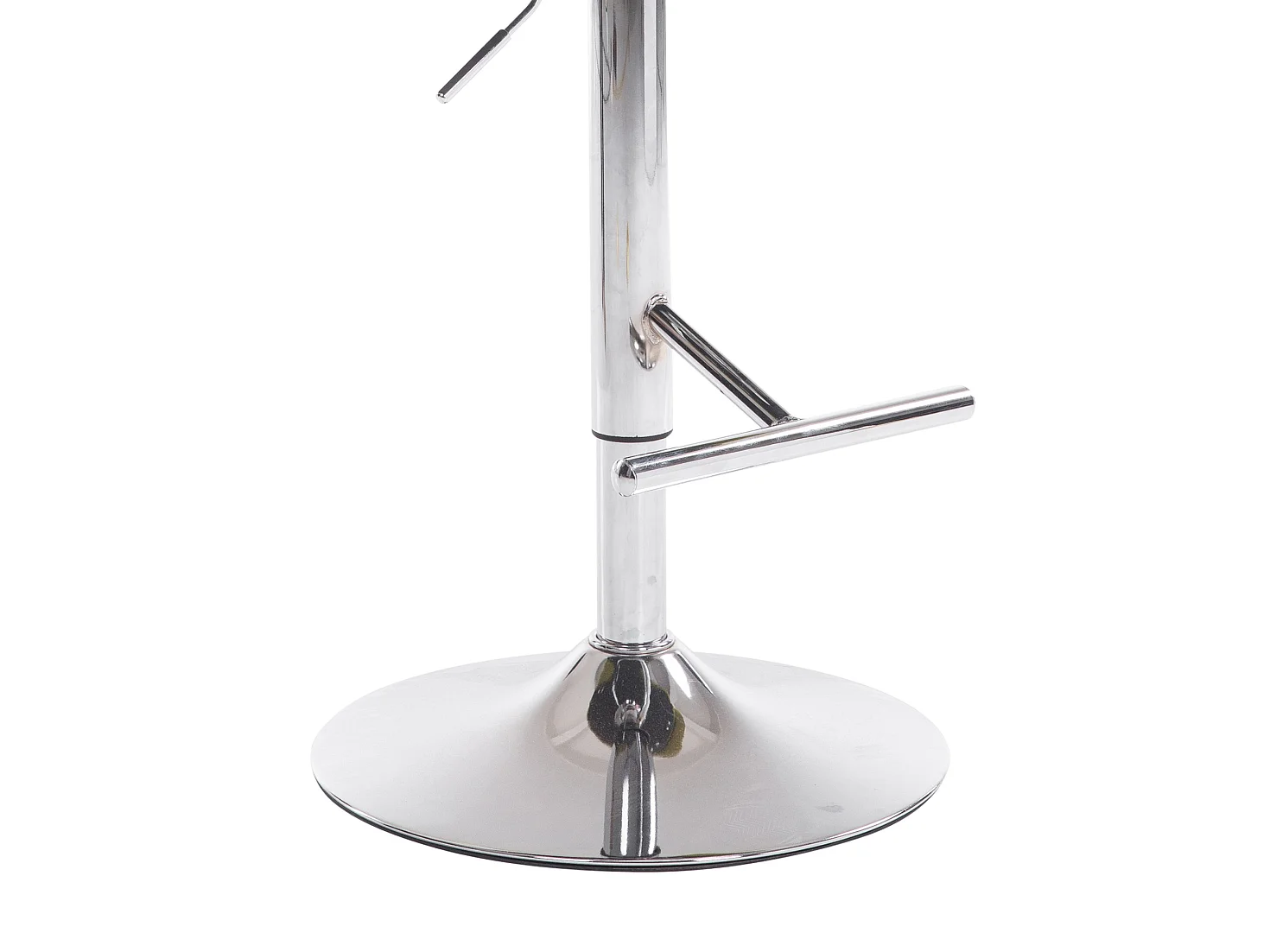 Tabouret de bar - Tissu & Chrome - Gris - London
