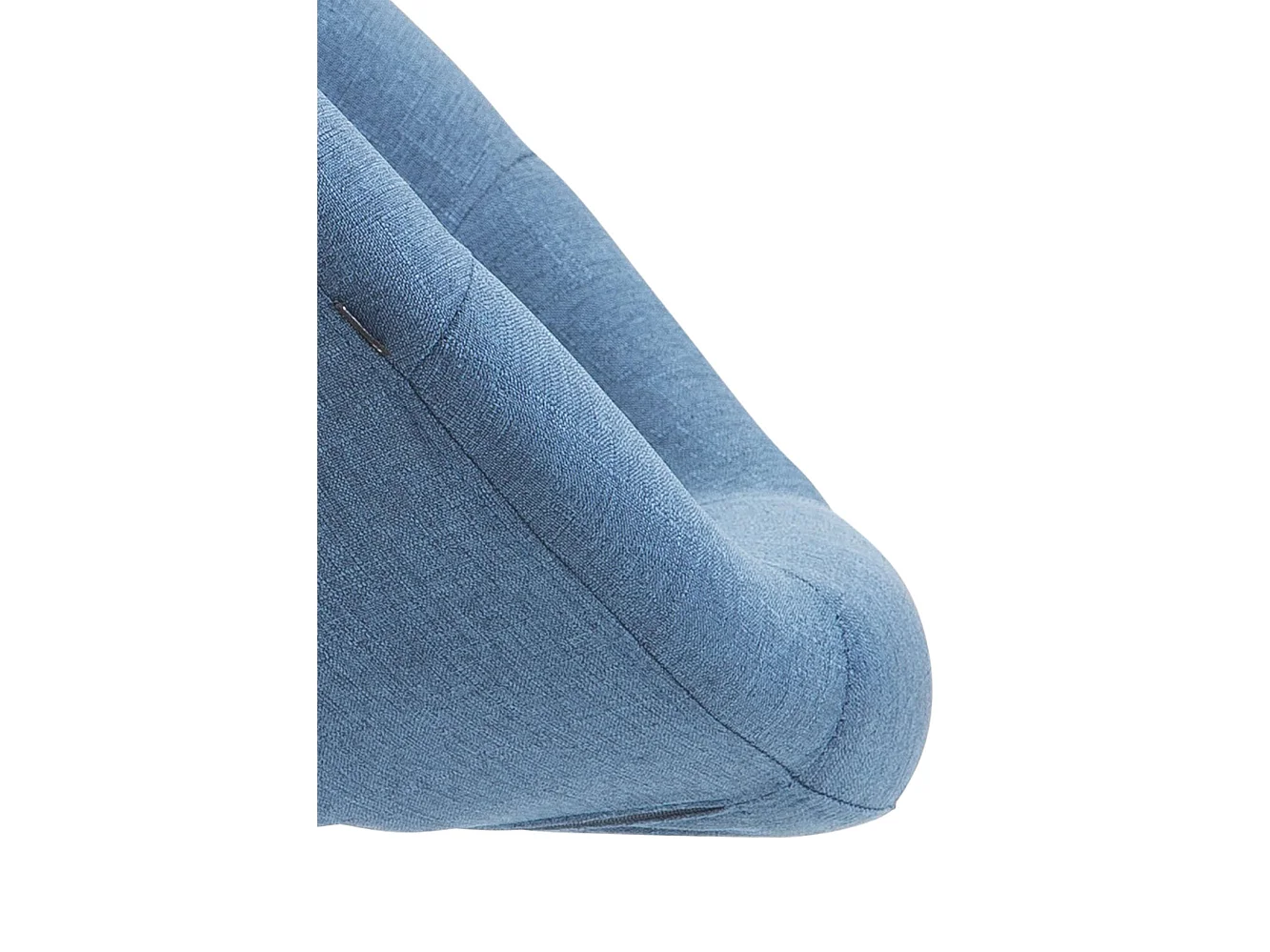 Tabouret de bar - Tissu & Noir - Bleu - London