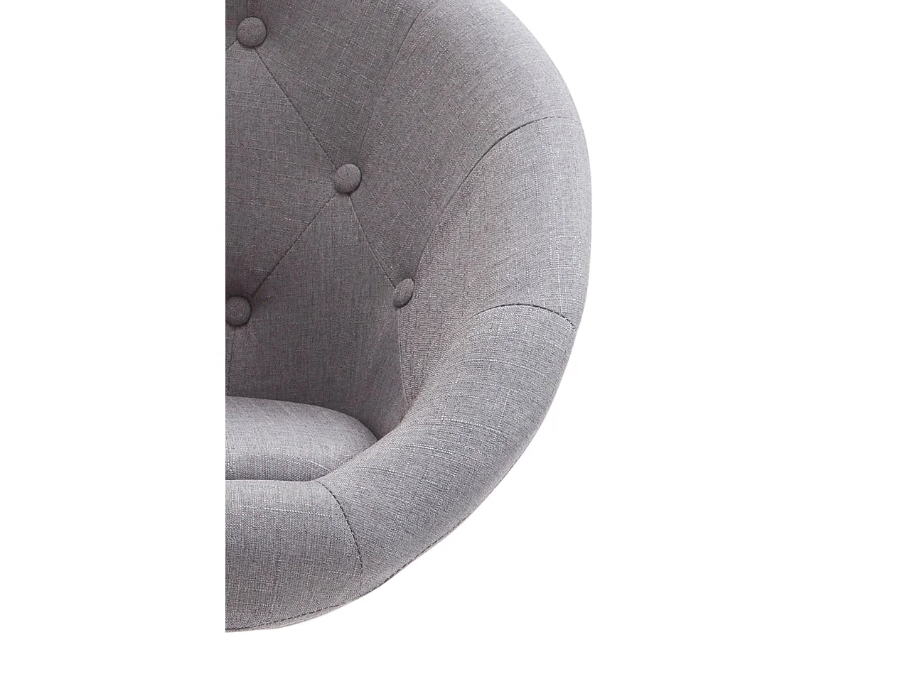 Bürohocker - Stoff & Metall in Chromoptik - grau - London V2 Stoff