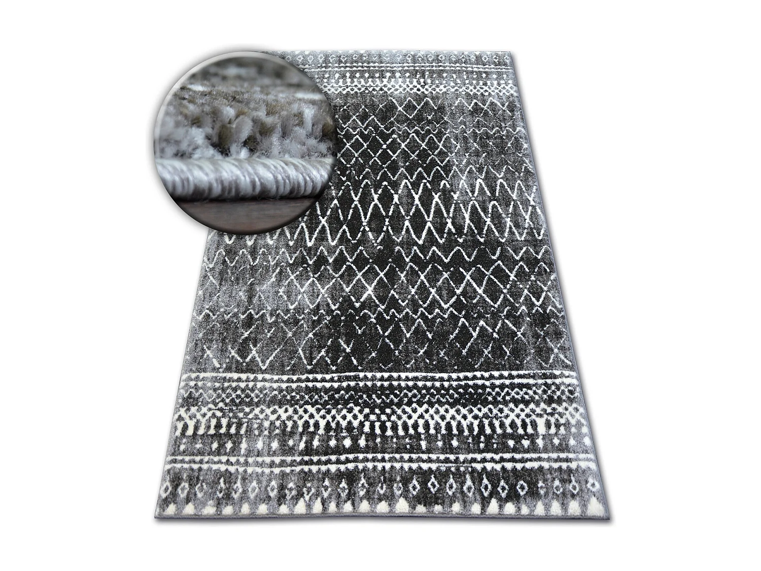 Dywan SHADOW 9890 vizon / black 120x170 cm