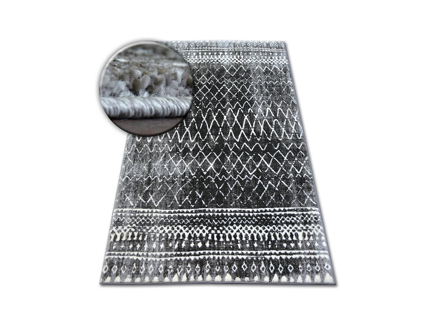 Tapis SHADOW 9890 visone / noir 120x170 cm