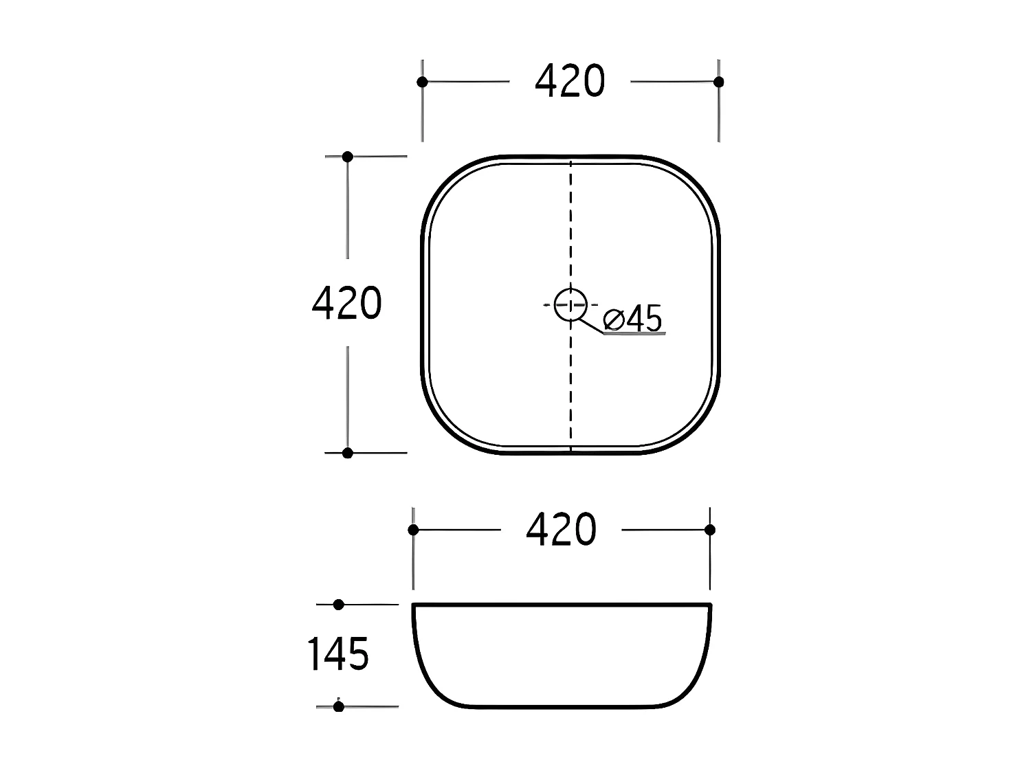 Meuble simple vasque 80cm Arun Bois