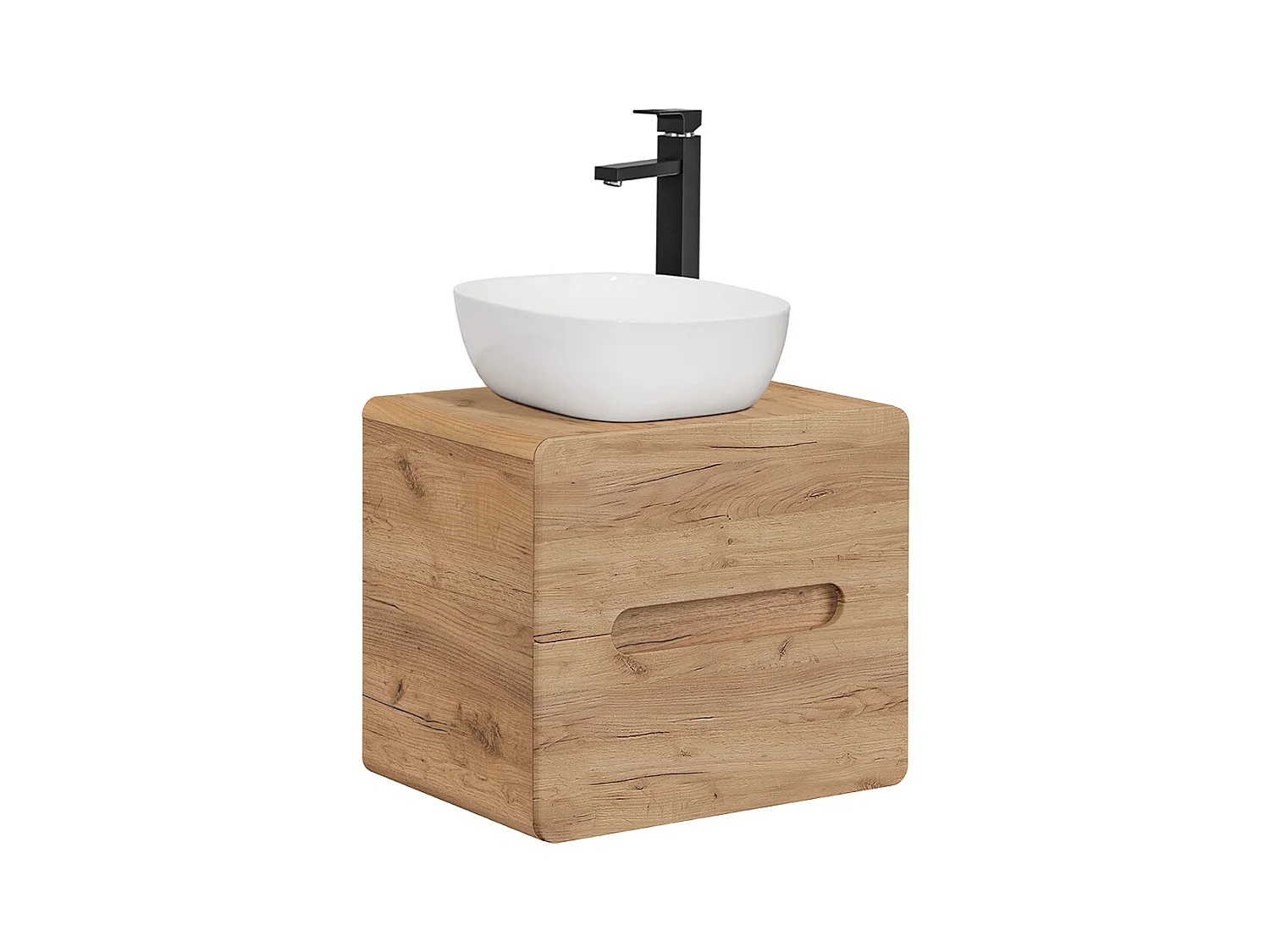 Mobile bagno con lavabo Arun marrone 60cm