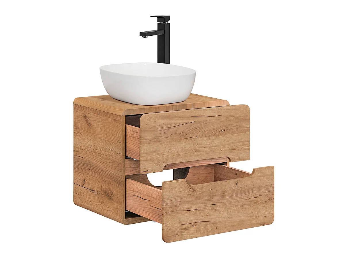 Meuble simple vasque 60cm Arun Bois