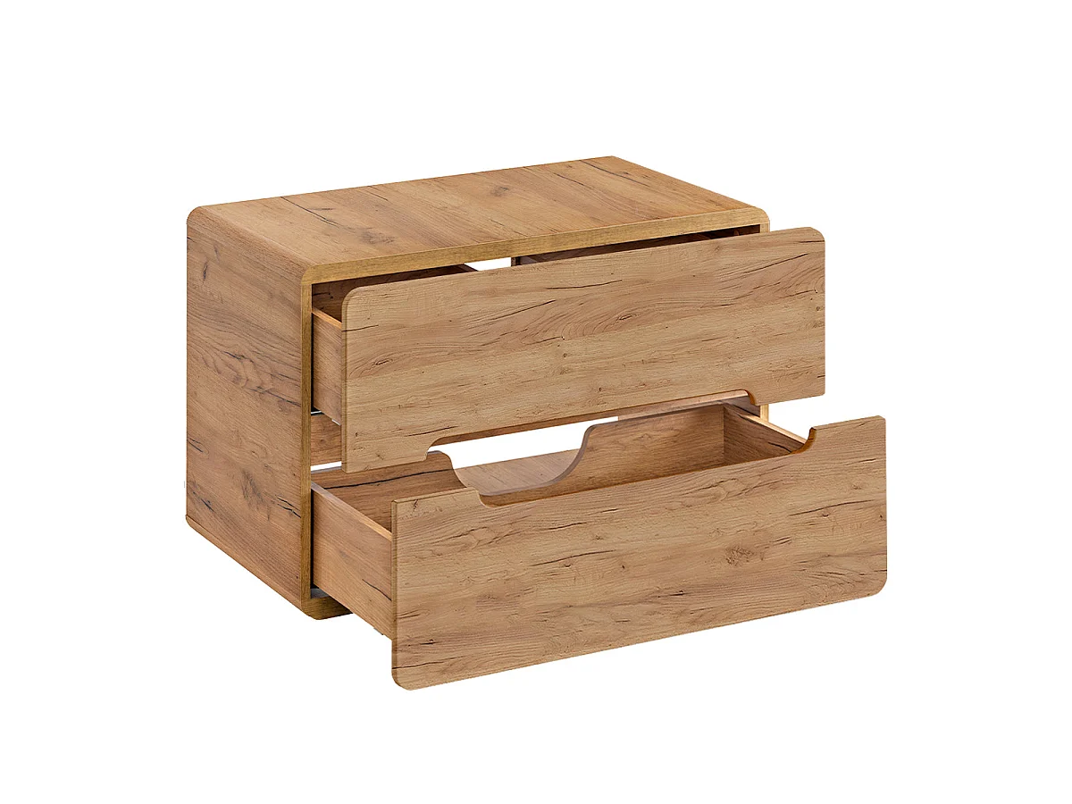Mobiletto 80cm Arun Piano di lavoro in legno