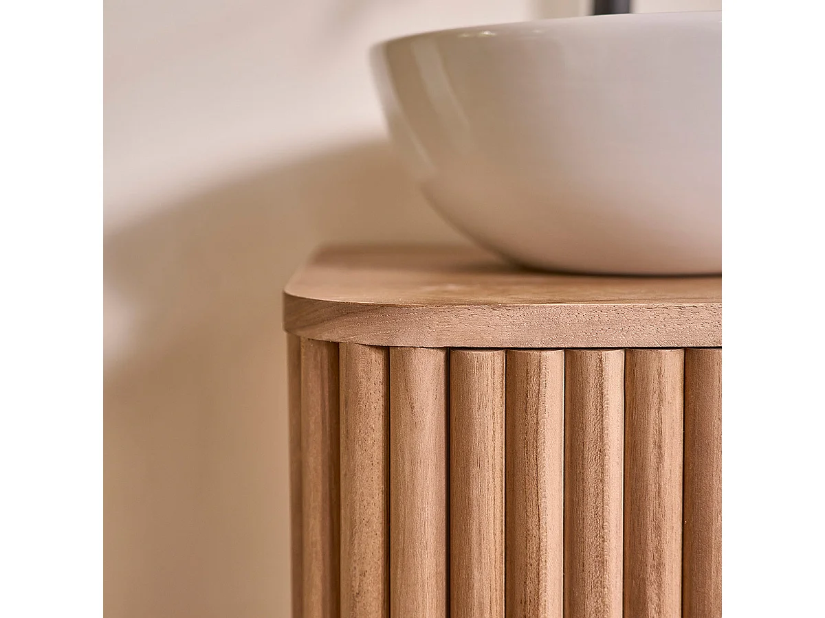 Lave main en teck massif 42 cm