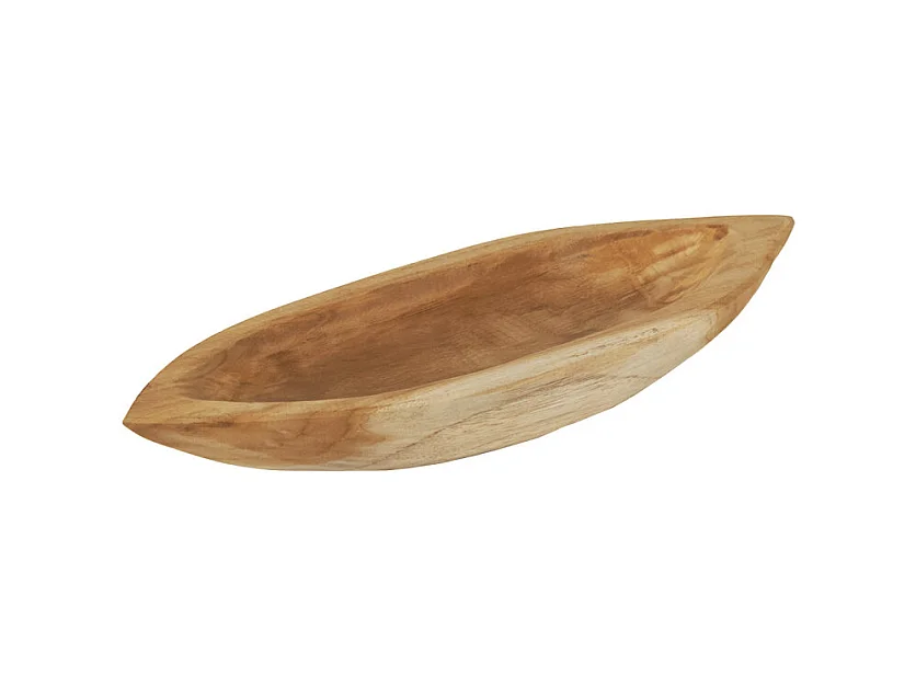 Plateau barque / Vide poche L. 38 cm en bois de teck massif - TITOUAN