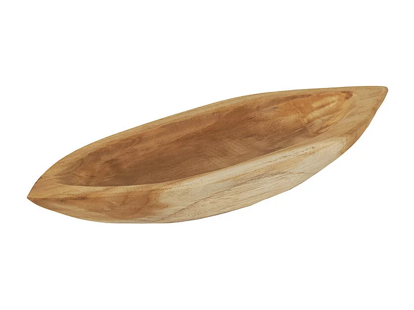 Plateau barque / Vide poche L. 38 cm en bois de teck massif - TITOUAN