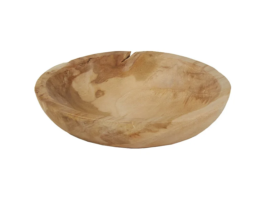Bol / Vide poche / Corbeille à fruit D. 25 cm en bois de teck - JONES