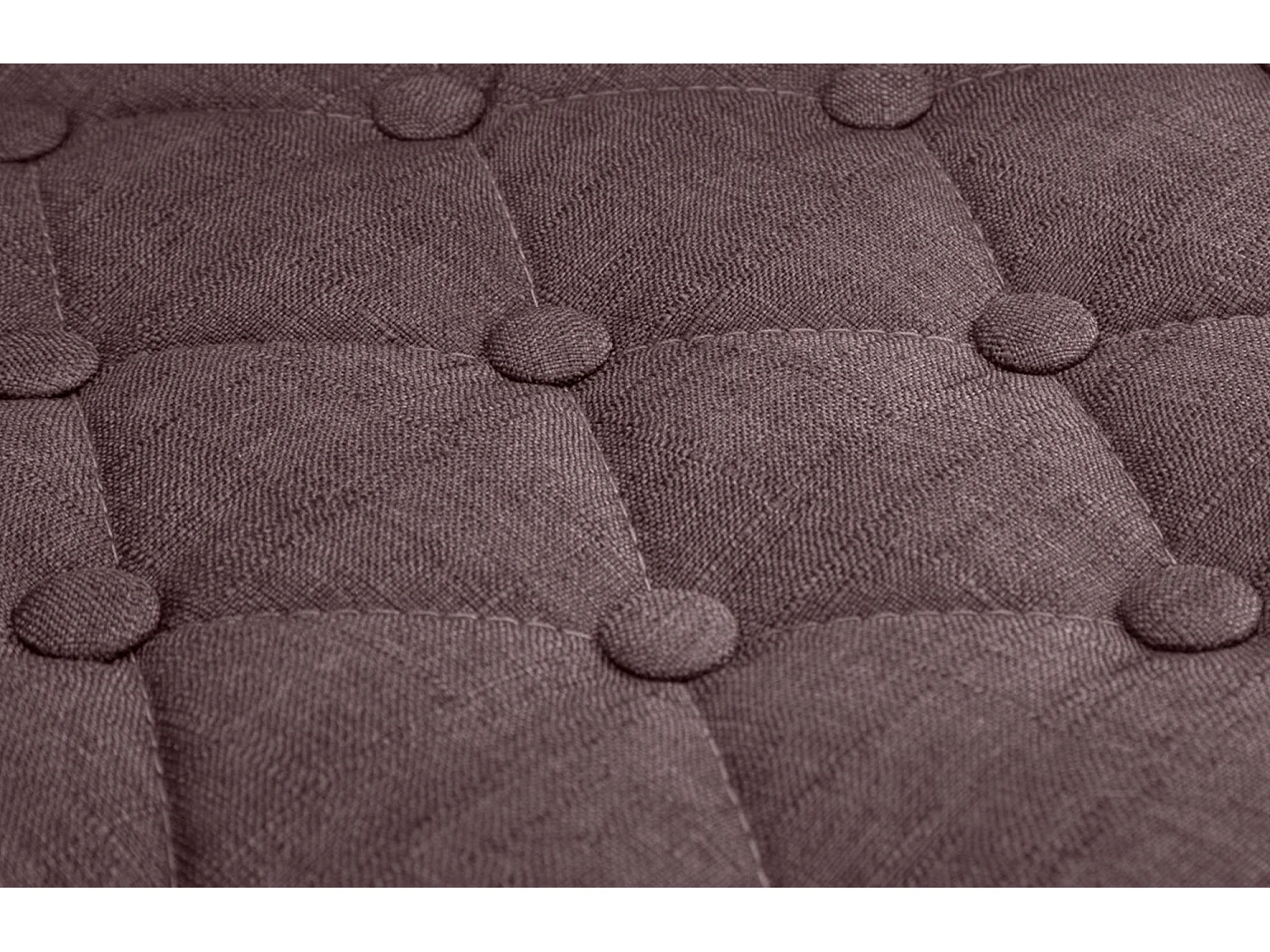 Lot de 2  Tabouret de bar - Tissu & Métal chromé - Marron - Dublin