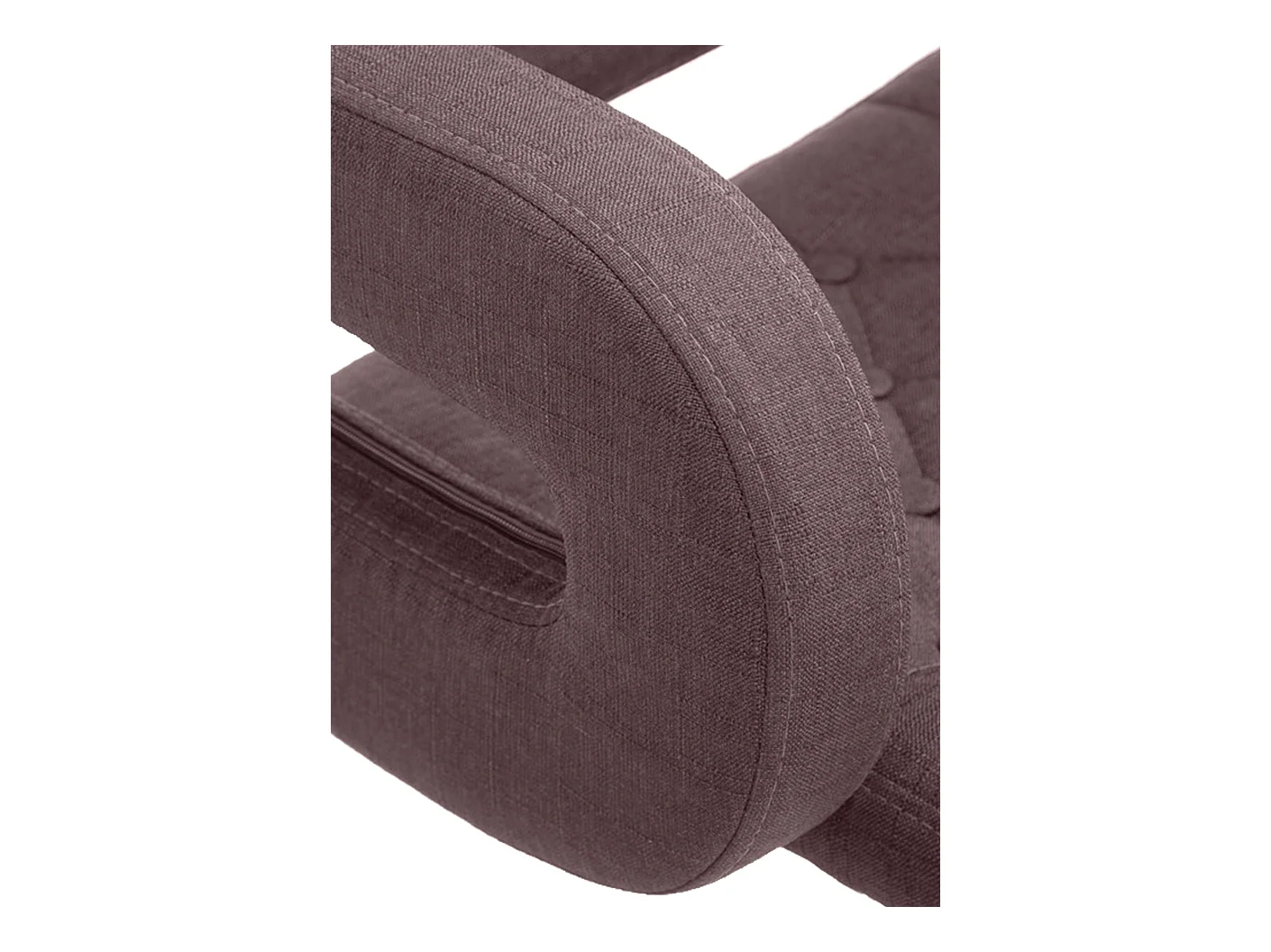 Lot de 2  Tabouret de bar - Tissu & Métal chromé - Marron - Dublin