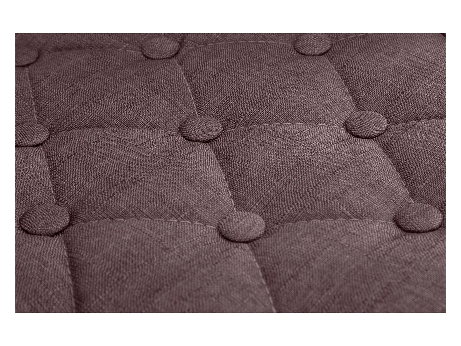 Lot de 2  Tabouret de bar - Tissu & Métal chromé - Marron - Dublin