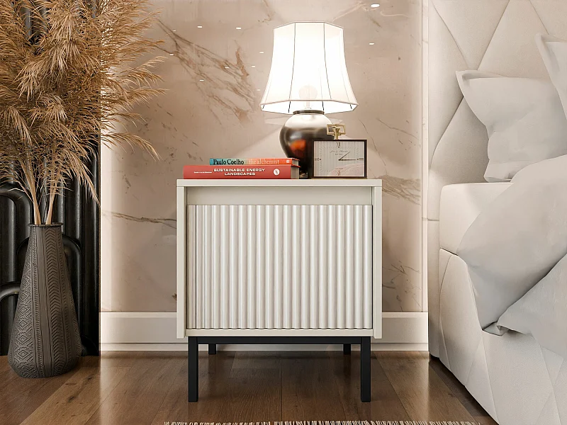 Mesilla de noche Comfivo Delruva 105, Cachemira, 50x45x40cm, MDF|Aglomerado laminado