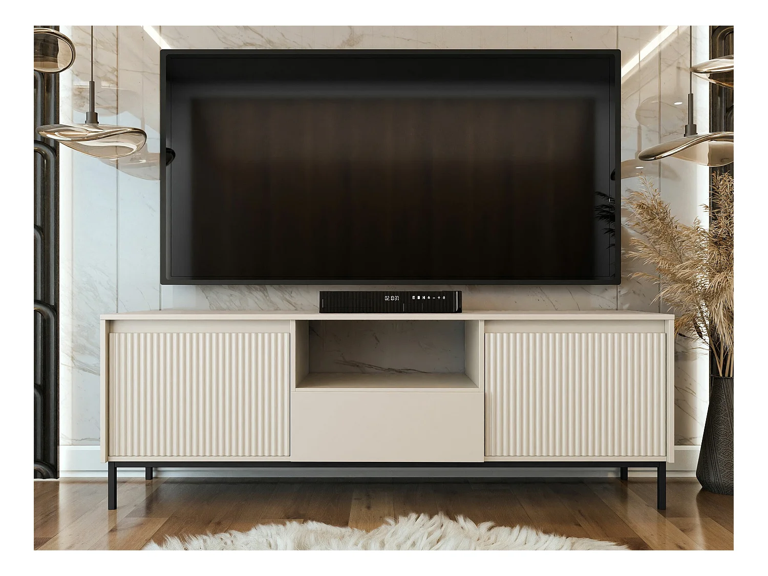 Meuble TV Comfivo Delruva 103, Cachemire, 174x55x40cm