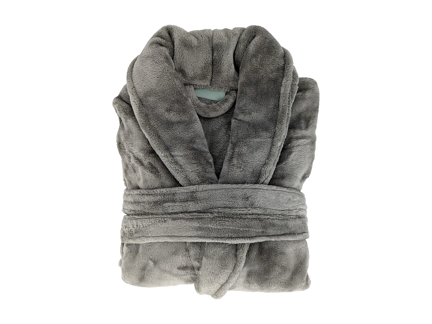 Peignoir col châle adulte DORIS micro fourrure taille XL gris chamois