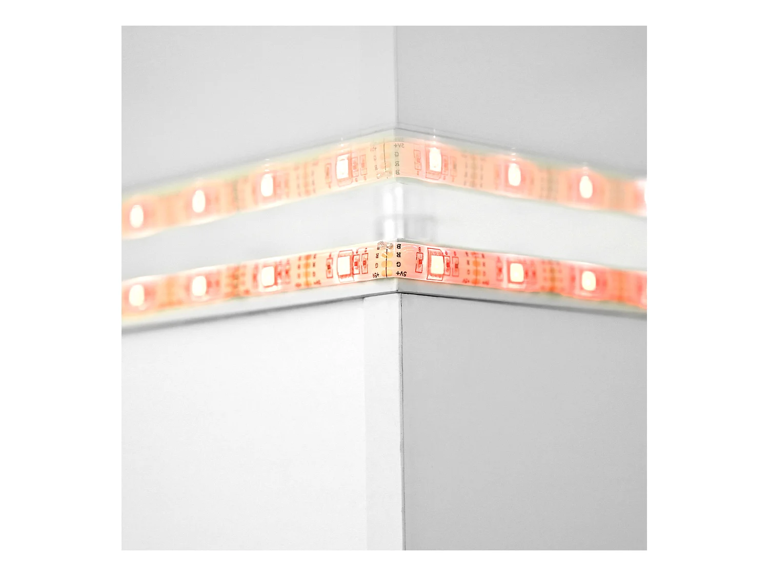 Mesa de centro moderna con ruedas giratorias - con LED - Blanco y negro