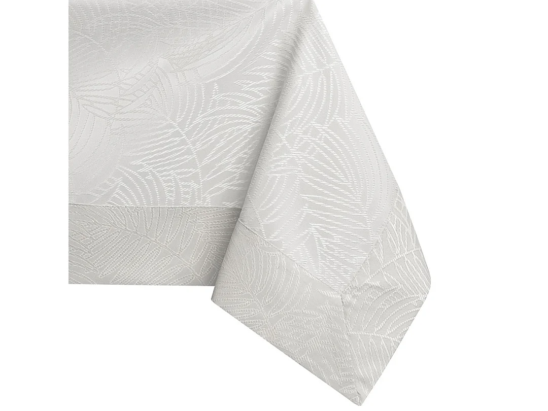 Nappe de Table Gaia crémeux pressé végétal 120x160 AmeliaHome