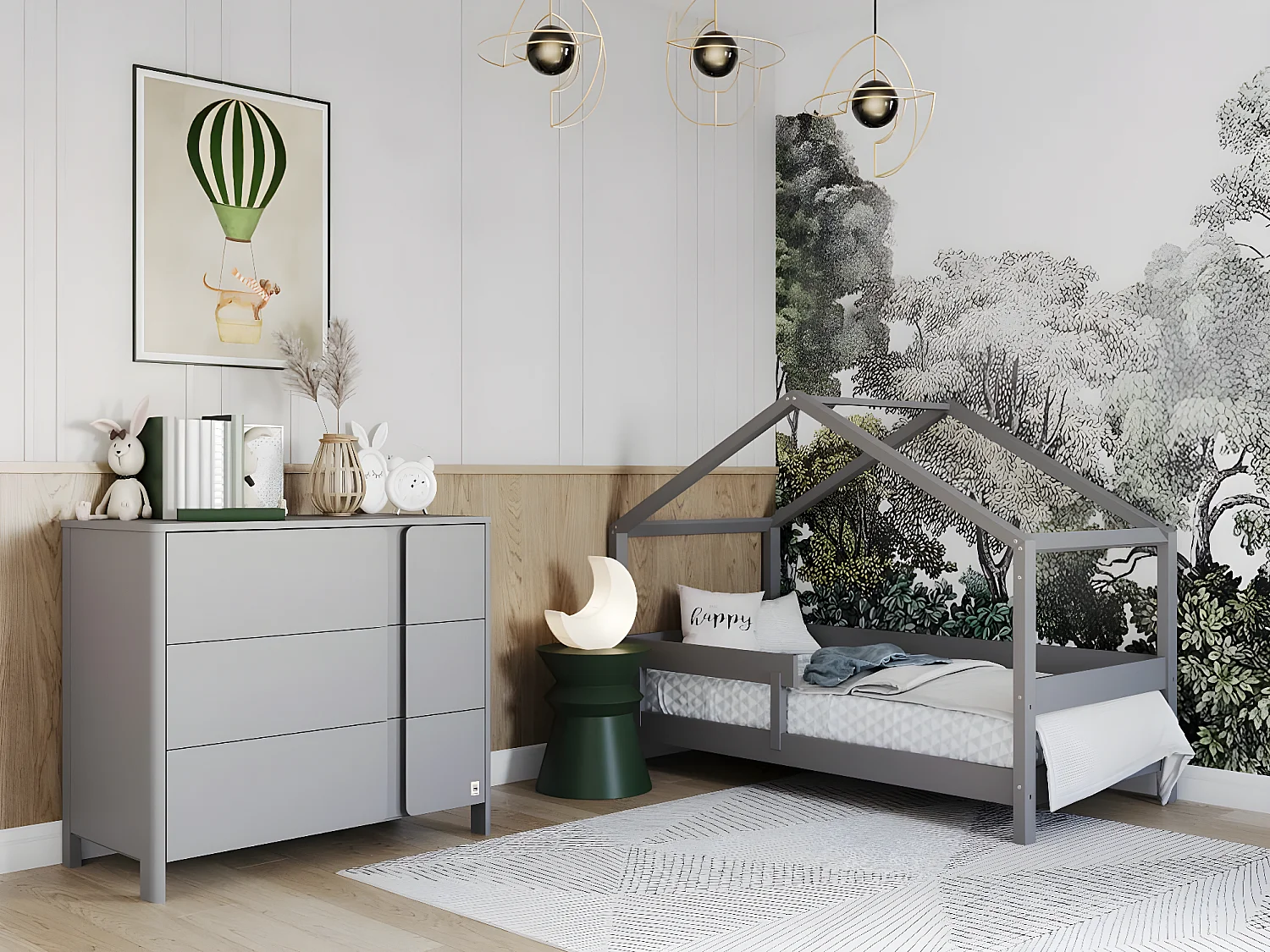 Trocador CLASSIC CT105 105x54x91 Cinzaclaro