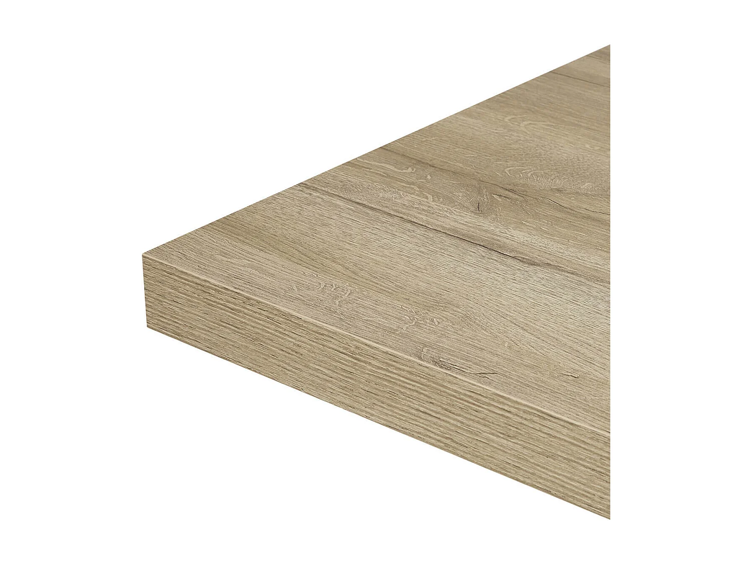 ARIZONA - Table 200cm Aspect Bois Arizona Oak Piètement X Métal Noir